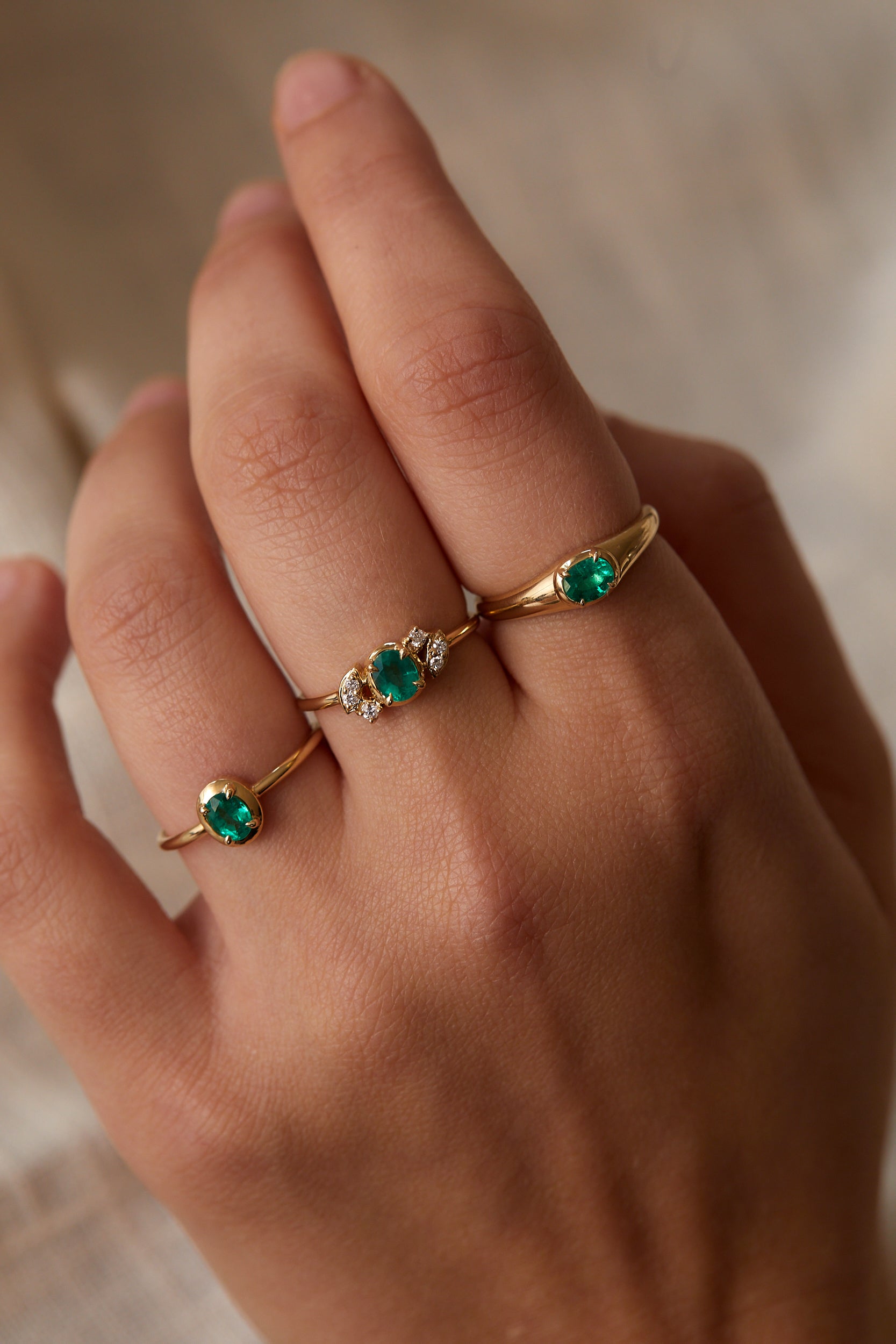 New! Nova Emerald Ring