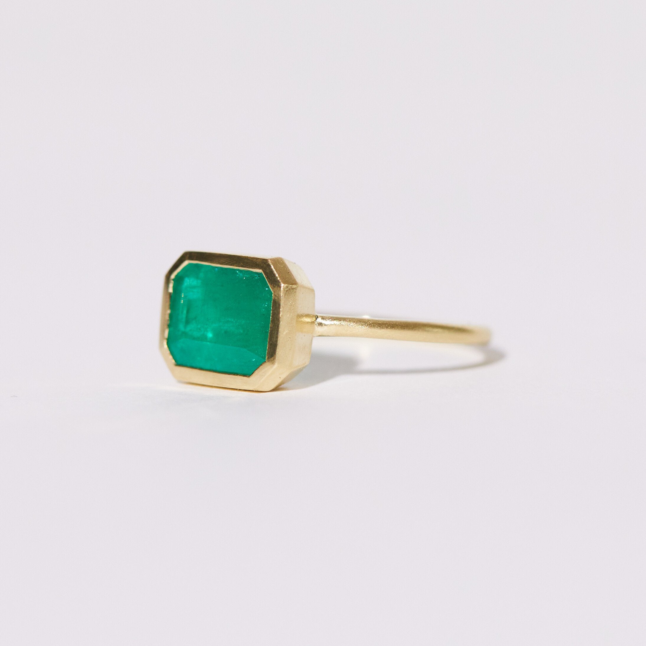 Art Deco Emerald Ring Set