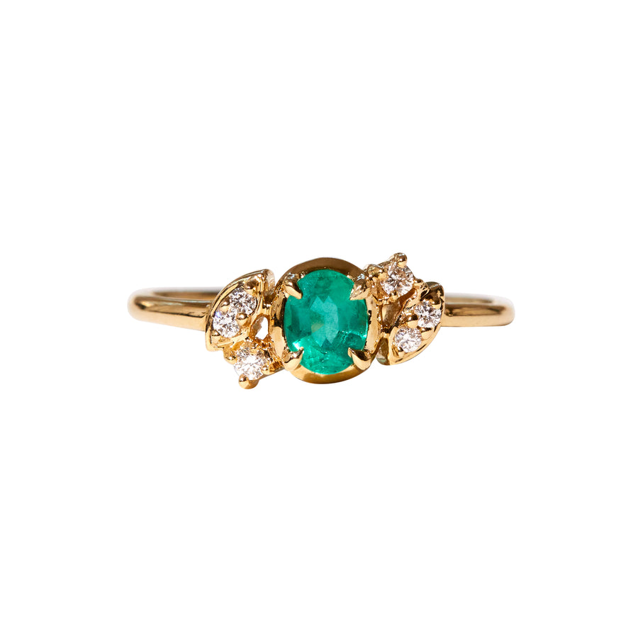 New! Nova Diamond and Emerald Ring