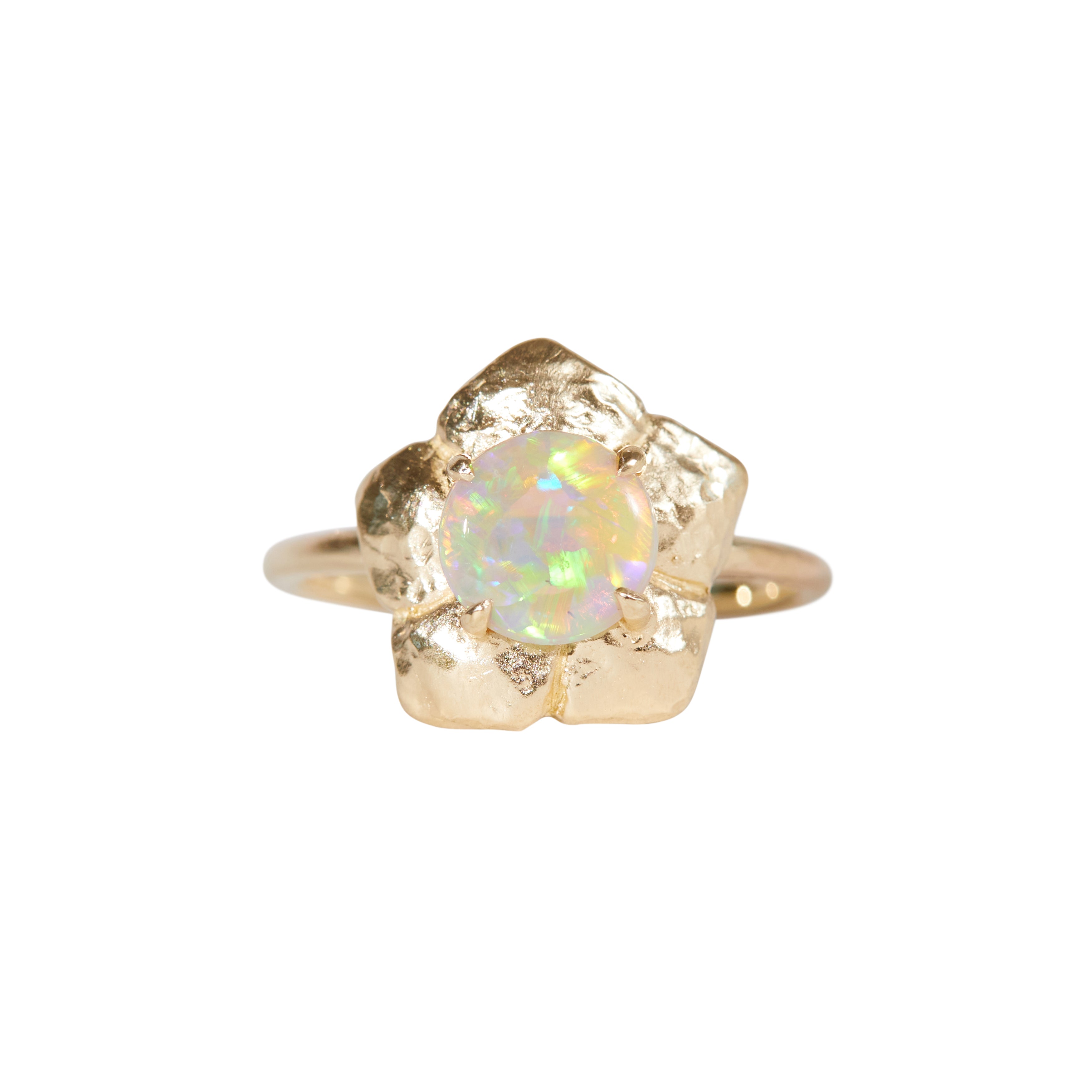 Opal Fleur Ring